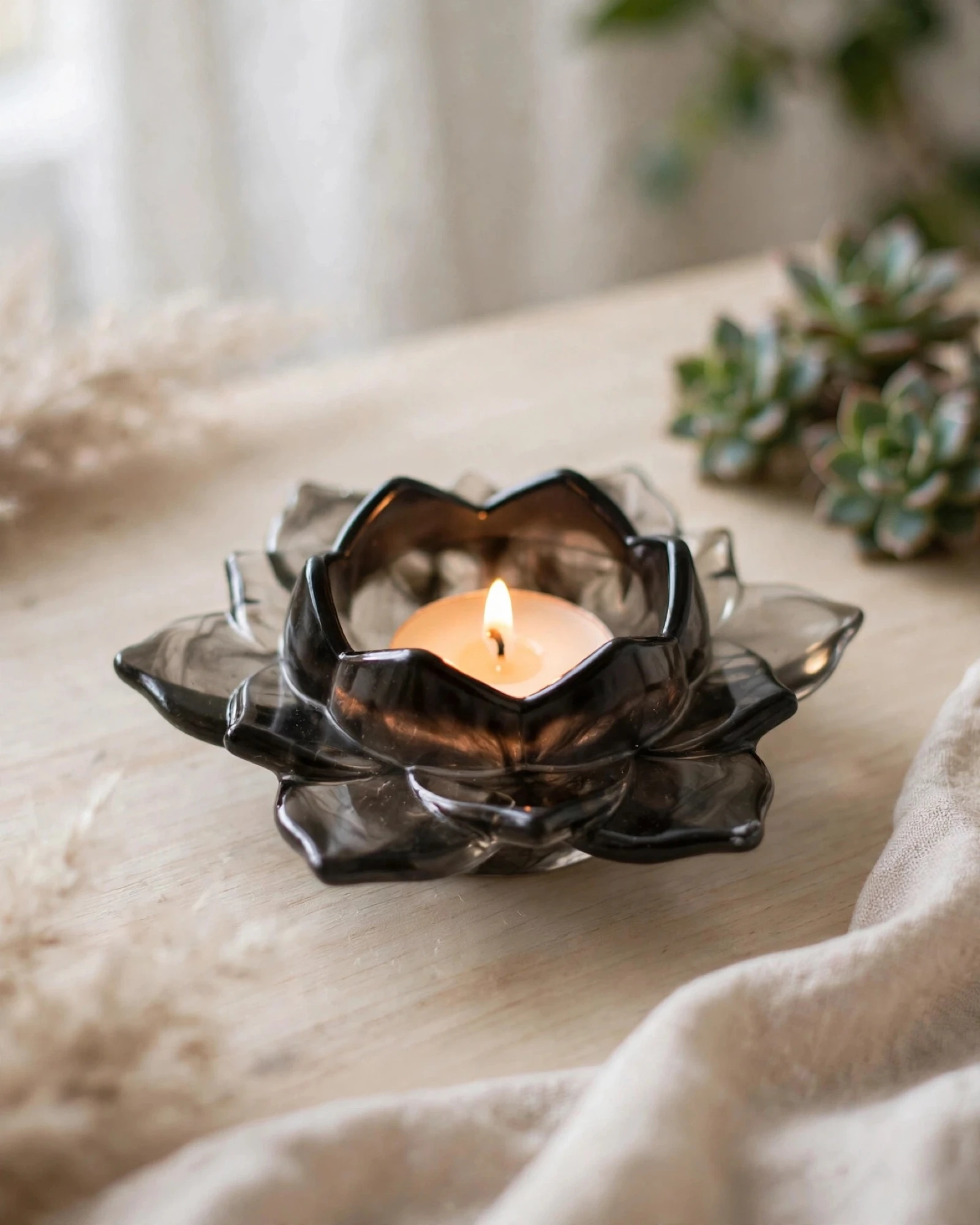 Bougeoir fleur de lotus 